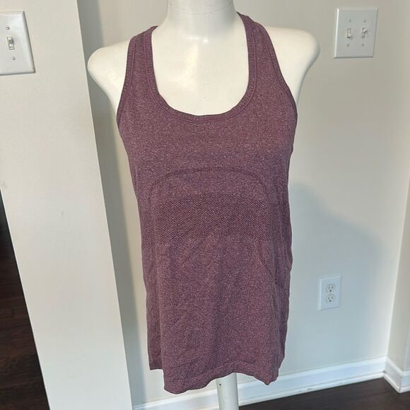 Lululemon Plum Swiftly Racerback Tank Top 10 - Picture 1 of 6
